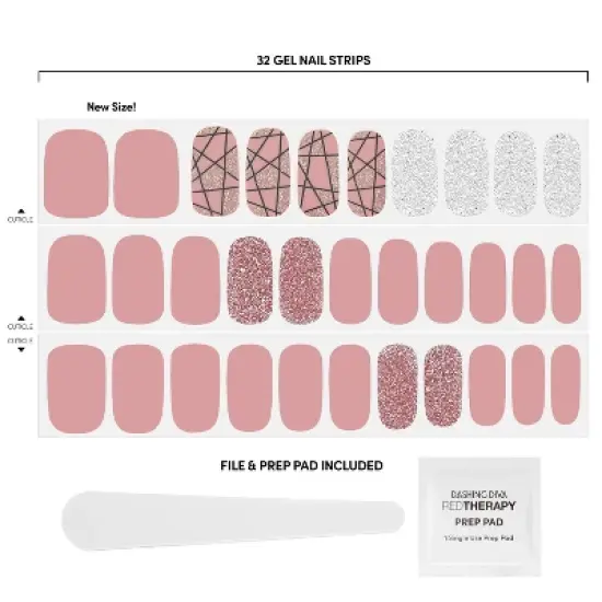 Dashing Diva Gloss More Manis Bundle- Rose Sparkle & Rose Quartz - 59ct image {2}