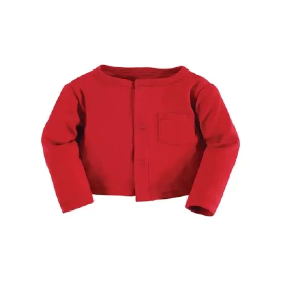 Hudson Baby Infant and Toddler Girl Cotton Dress and Cardigan Set, Fancy Rudolph image {4}