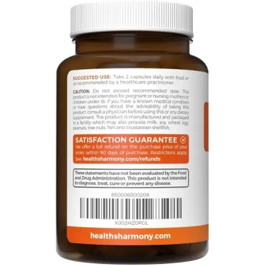 Vitamin C Immune Support Capsules, Immunity Supplement with Magnesium Zinc Vitamin C and D, Health's Harmony, 60, 120 or 180ct image {2}