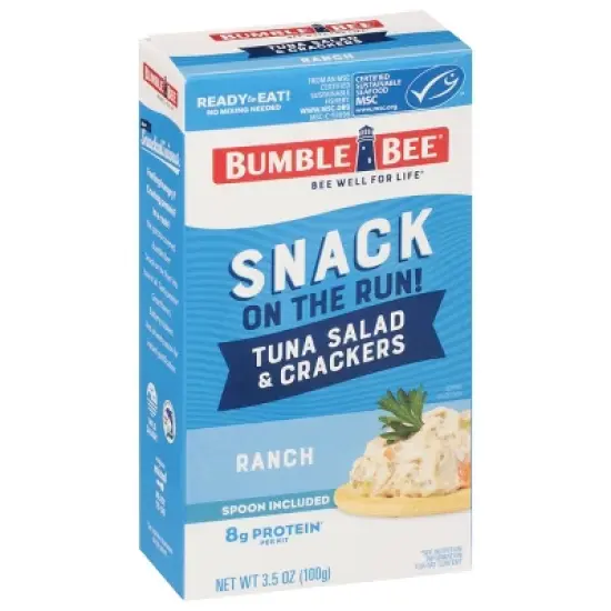 Bumble Bee Tuna Salad with Crackers Snack Kit Ranch- 3.5oz image {2}