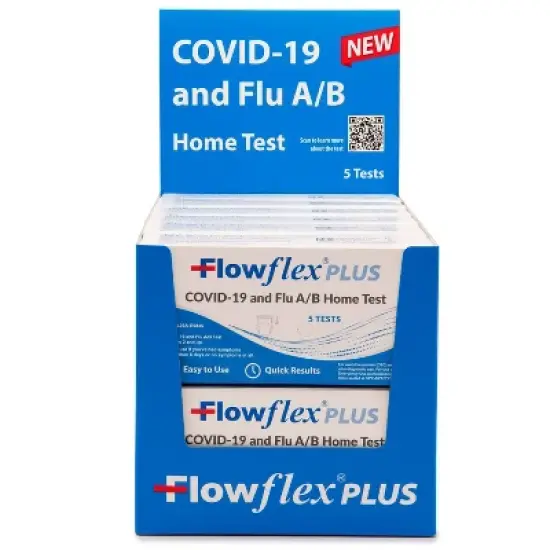 FlowFlex Plus COVID-19 & Flu A/B Home Test Kit - Combo Antigen Test - 5ct image {3}