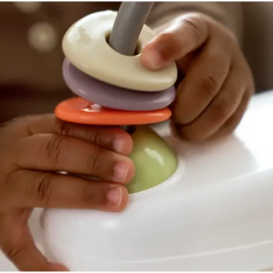 Ingenuity Baby Base 2-in-1 Booster Feeding and Floor Seat with Self-Storing Tray image {16}