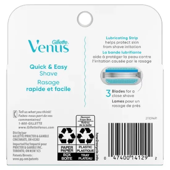 Venus Smooth Women's Razor Blade Refills - 4ct image {7}