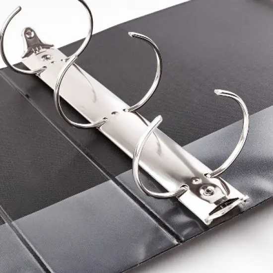 Avery Economy View 3 Ring Binders, 2" Round Rings, 4 Black Binders (19205) image {5}