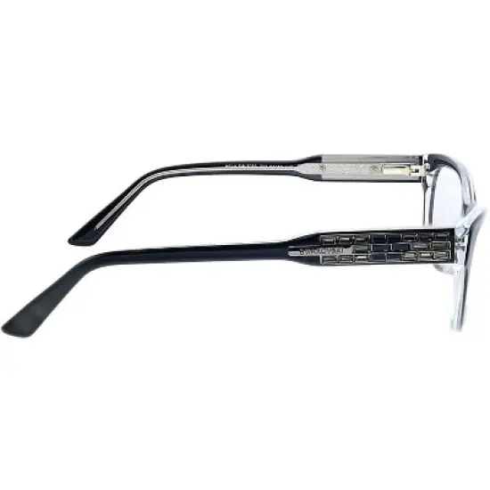 Swarovski  003 Womens Square Eyeglasses Black 54mm image {2}