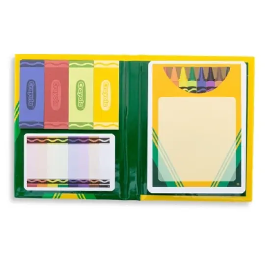 Silver Buffalo Crayola Crayons Sticky Note and Tab Box Set image {1}