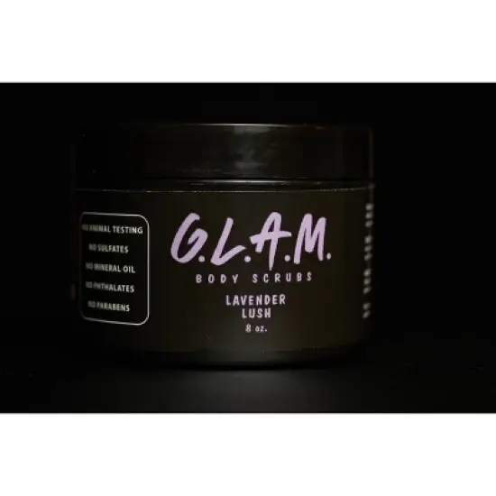 G.L.A.M. Body Scrubs Lavender Lush Body Scrub - 8oz image {1}