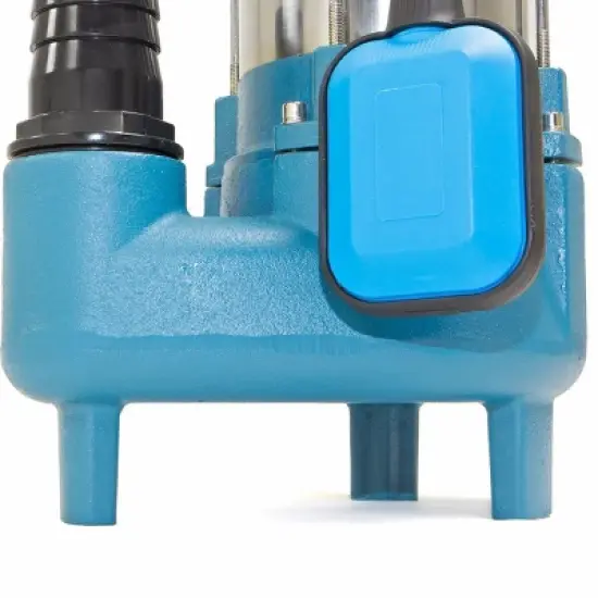 XtremepowerUS 1.5HP Submersible Sewage Pump 7100 GPH Flow Stainless Steel image {1}