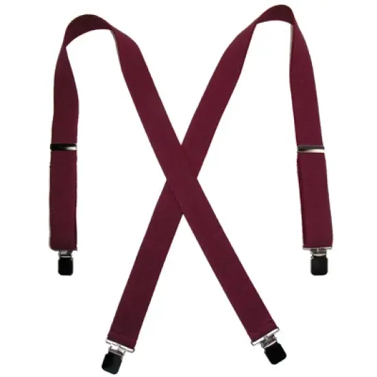 CTM Men's Terry Casual Elastic Clip-End 1 1/2 Inch Suspenders image {7}