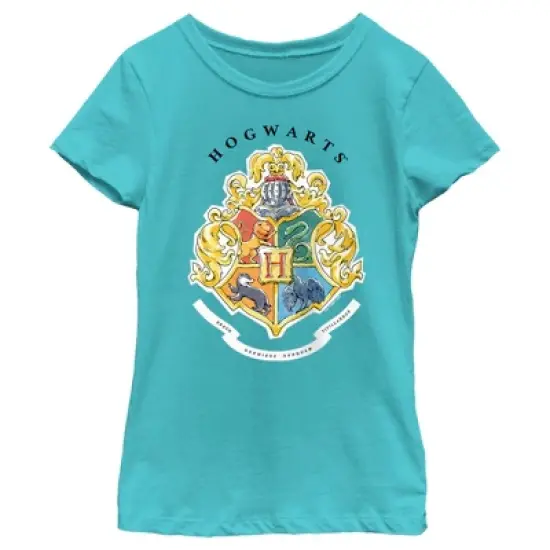 Girl's Harry Potter Hogwarts Crest T-Shirt image {3}