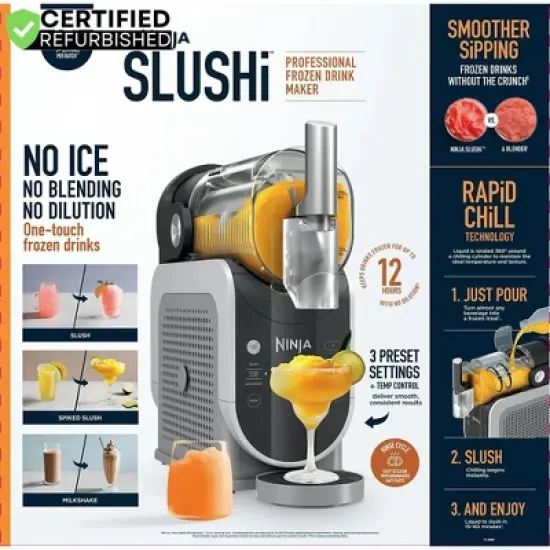 Ninja SLUSHi 72oz. Frozen Drink & Slushie Machine Renewed+1 Yr Warranty & Bottle image {8}