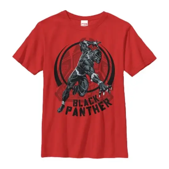 Boy's Marvel Black Panther Circle Claw T-Shirt image {2}