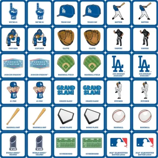 MasterPieces Officially Licensed MLB Los Angeles Dodgers Matching Game for Kids and Families image {2}