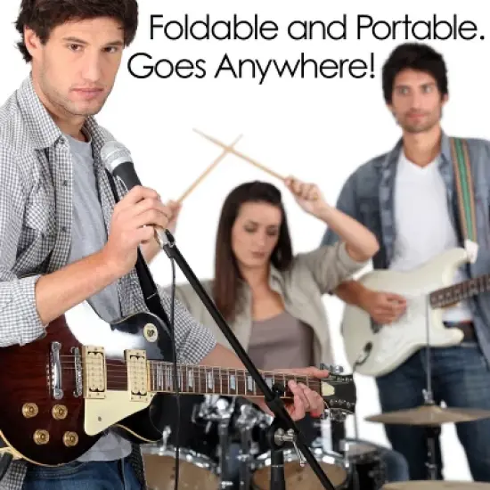 Hastings Home 24" Foldable Padded Indoor Counter-Height Stool &ndash; Gray image {5}