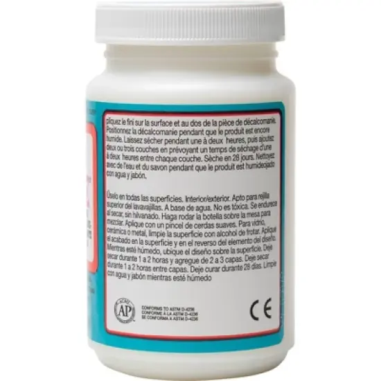 Mod Podge 8 fl oz Craft Glue - Dishwasher Safe Gloss: Dries Clear, Non-Toxic, Glossy Finish, Liquid Glue image {4}