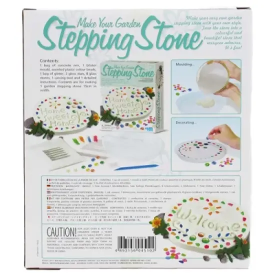 4M: Make Your Garden: Stepping Stone - DIY Ceramic Yard Decor Kit, Arts & Craft image {2}