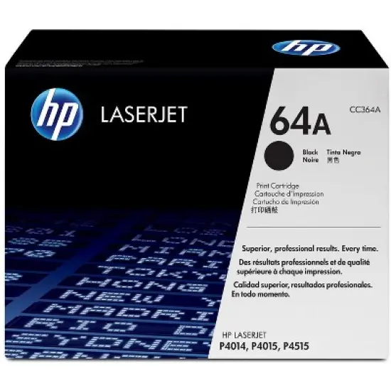 HP 64A Black Original LaserJet Toner Cartridge, ~10,000 pages, CC364A image {6}