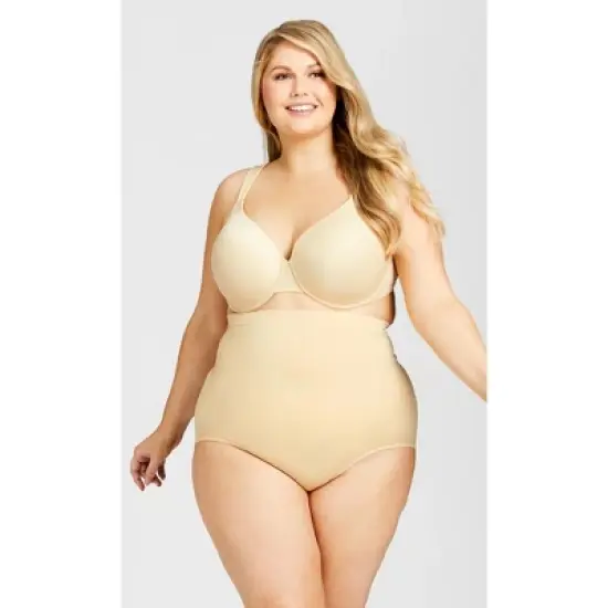Women's Plus Size Hi Waist Shaper Brief - beige | AVENUE image {3}