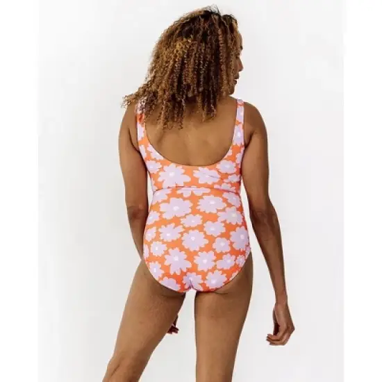 Lime Ricki Women's Daphne Knotted One-Piece image {1}