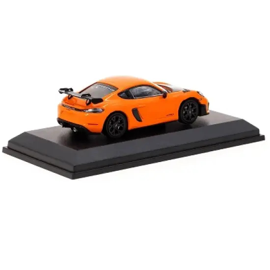Porsche Cayman GT4 RS Pastel Orange w/Carbon Hood Limited Ed to 1500 pieces 1/64 Diecast Model Car by Minichamps & Tarmac Works image {2}