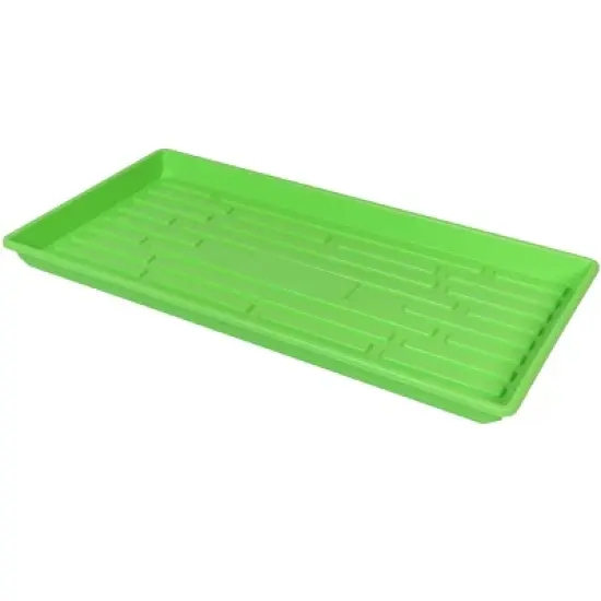 SUNPACK 10" x 20" Heavy Duty Shallow Plastic Seed Starting Tray, 1" image {3}