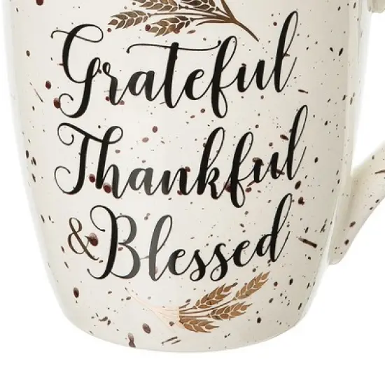 C&F Home 30 oz. Grateful, Thankful, Blessed Mug image {2}