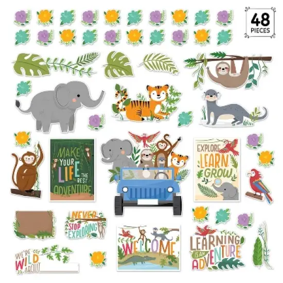 Creative Teaching Press&reg; Jungle Friends Bulletin Board Set, 48 Pieces image {1}