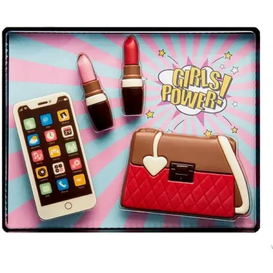 Weibler Solid Milk Chocolate Girls Power Gift Box 4.77 Oz. image {5}