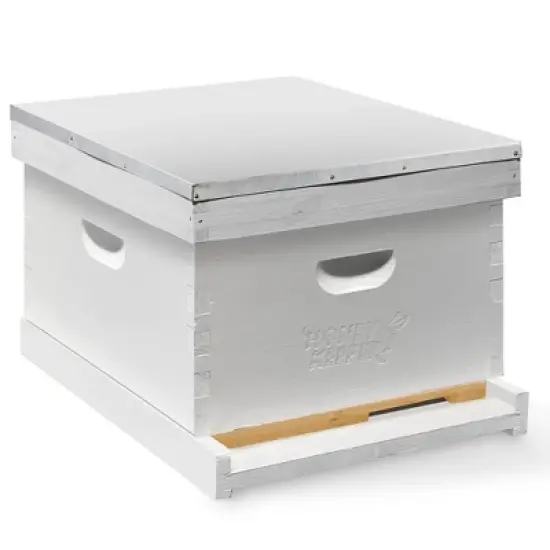 Honey Keeper Starter Beehive Kit (1 Deep Hive Body) with Starter Supplies Tool Kit for Langstroth Beekeeping, Fully Assembled and Painted image {2}