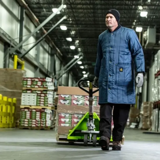 RefrigiWear Men's Lightweight Cooler Wear Insulated Frock Liner Workwear Coat image {6}