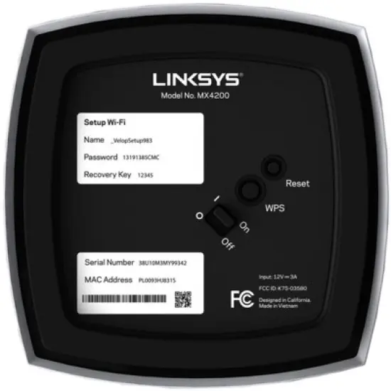 Linksys MX8400-RM2 AX4200 Velop Mesh WiFi 6 Router System 2-Pack White - Certified Refurbished image {7}