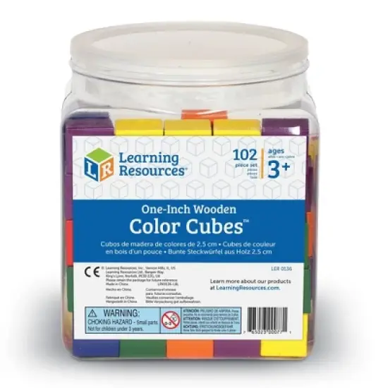 Learning Resources Wooden Color Cubes image {3}