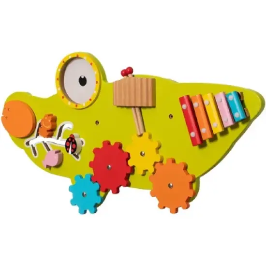 ShpilMaster Wooden Alligator Sensory Wall Mounted Learning Activity Center For Playroom, Nursery, Preschool, and Doctors' Office image {11}
