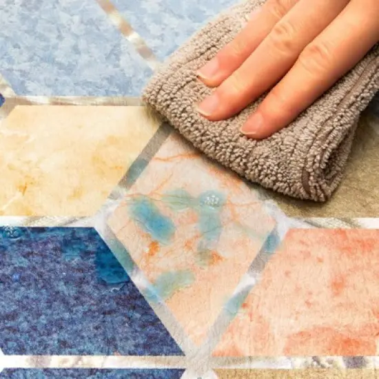 2 Piece Set Anti Fatigue Kitchen Floor Mats, Diamond Pattern Comfort Cushioned Standing Rugs Waterproof, 2 Sizes image {4}