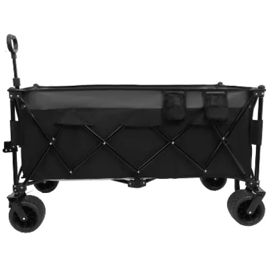 51-inch Extended Heavy-Duty Foldable Utility Wagon - 480lbs Capacity, Patented Ultra-Stable Frame, 1:6 Space-Saving Fold & 7" All-Terrain Wheels image {1}