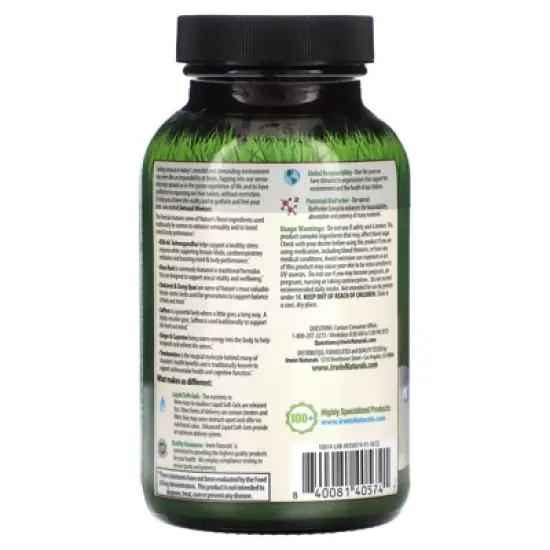 Irwin Naturals Sensual Women, Endurance, Stress, Libido, 60 Liquid Soft-Gels image {2}