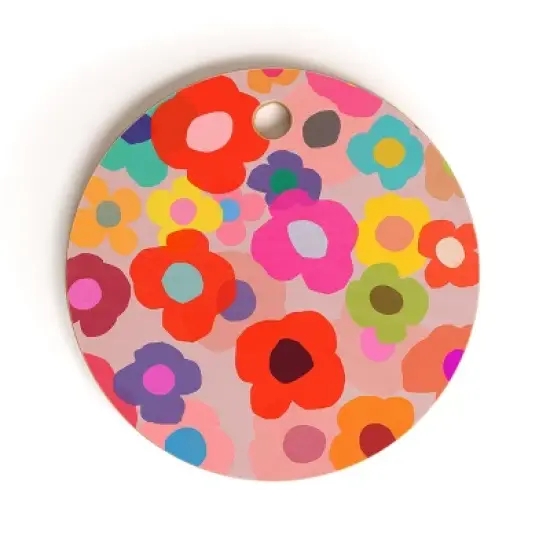 Garima Dhawan poppy 6 Cutting Board - Round image {3}