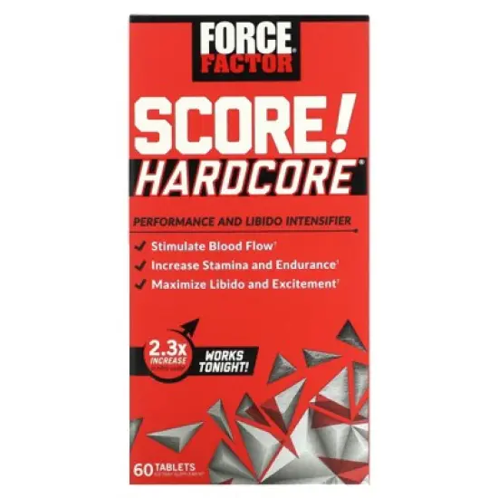 Force Factor Score! Hardcore, Performance and Libido Intensifier, 60 Tablets, 60 Tablets image {4}