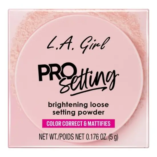 L.A. Girl Pro Pink Loose Brightening & Setting Powder - 0.176oz image {7}
