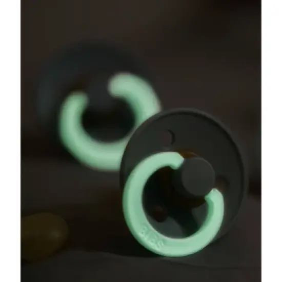 Bibs Glow in the Dark Latex Pacifier - 2pk image {8}
