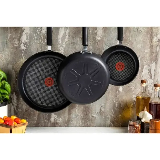 T-fal Ultimate Hard Anodized 3pk Fry Pan Set image {10}