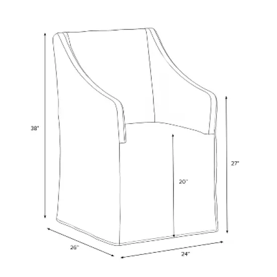 Replacement Slipcover Only for Sloped Arm Dining Chair - Threshold&trade; image {6}