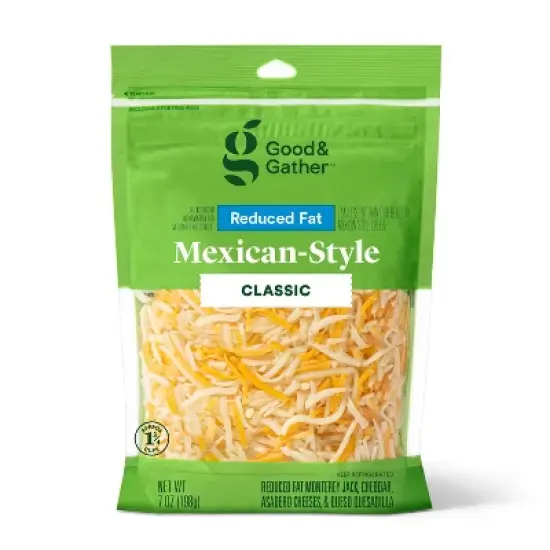 Shredded Reduced Fat Mexican-Style Cheese - 7oz - Good & Gather&trade; image {3}