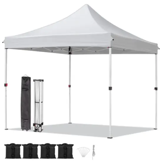Karl Home | 10 Ft. X 10 Ft. White Outdoor Folding Canopy image {9}