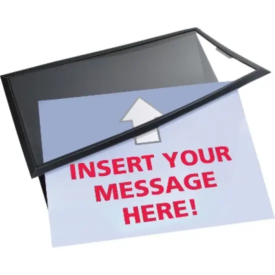1'x1'6" Rectangle Solid Office Chair Mat Black - Artistic Office Products image {2}