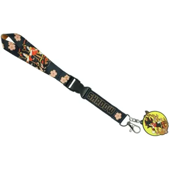 Sonic The Hedgehog Shadow Wristlet Lanyard with Clear ID Holder Keychain Multicolored image {3}