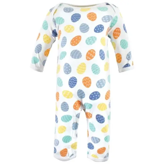 Hudson Baby Infant Boy Cotton Coveralls, Hoppy Easter, 3-6 Months image {3}