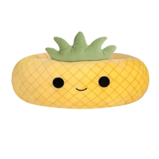 Squishmallows Maui The Pineapple Cat and Dog Bolster Bed - Yellow image {1}