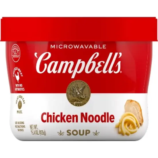Campbell's Chicken Noodle Soup Microwaveable Cup - 15.4oz image {6}