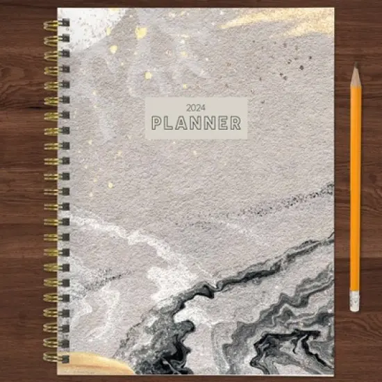 TF Publishing 2024 Weekly/Monthly Planner 8"x6.5" Stone & Marble image {5}